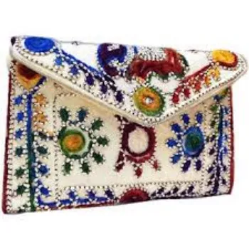 Checked Fancy Fancy Embroidery Bags